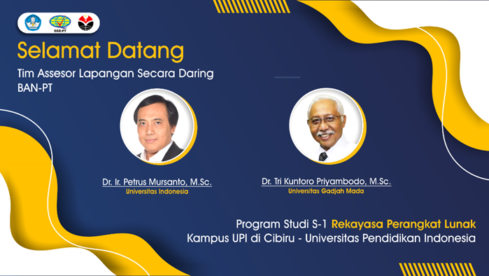 Asesmen Lapangan Akreditasi BAN-PT Program Studi S1 Rekayasa Perangkat Lunak UPI Kampus Daerah Cibiru