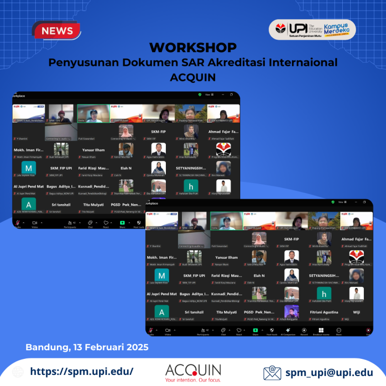 Workshop Penyusunan Dokumen SAR Akreditasi Internaional ACQUIN