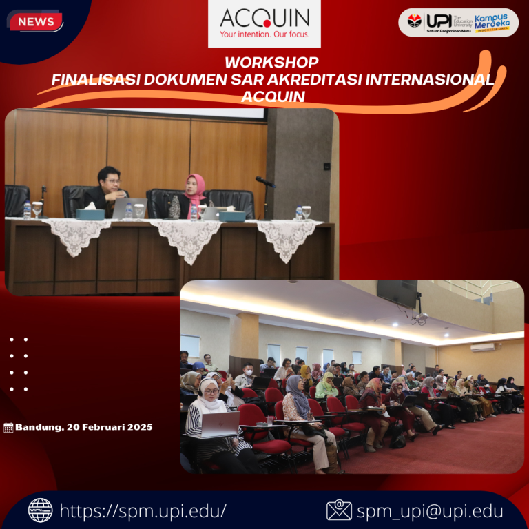 WORKSHOP Finalisasi Dokumen SAR Akreditasi Internasional ACQUIN