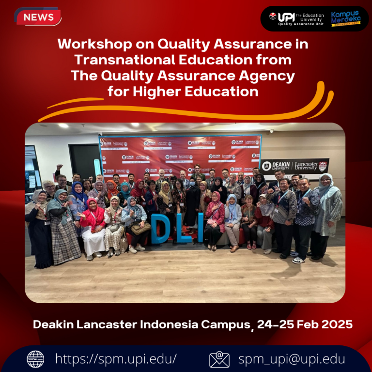 Workshop on Quality Assurance in Transnational Education fromThe Quality Assurance Agencyfor Higher Education